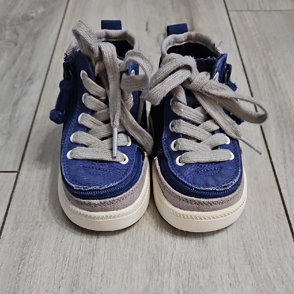 Kids Blue and Gray Sneakers